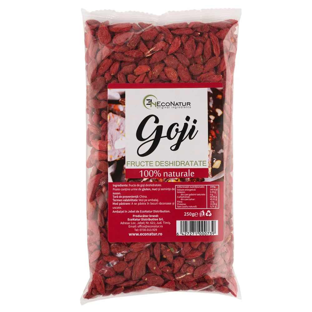 Goji Fructe Deshidratate, 250 g