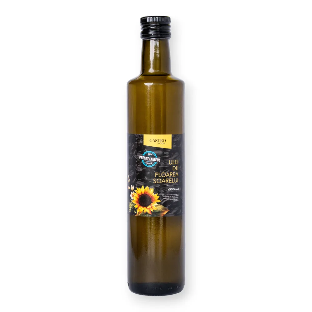Ulei de Floarea Soarelui Presat la Rece 500 ml