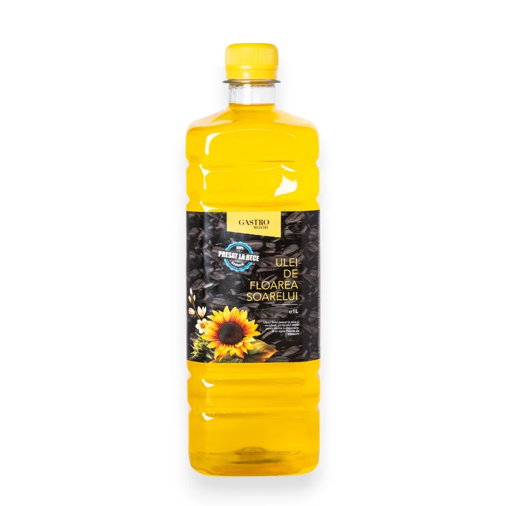Ulei de Floarea Soarelui Presat la Rece 1 Lit. PET