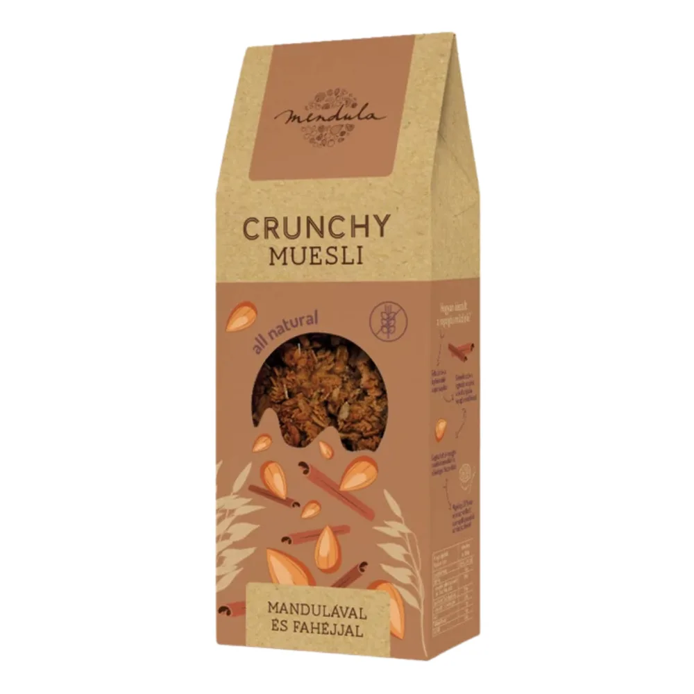 CRUNCHY GRANOLA CU MIGDALE ȘI SCORȚIȘOARĂ 300 g